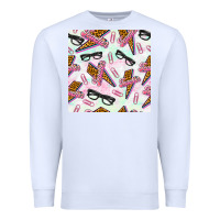 White teacher thunderbolt and glasses Premium Sweatshirt - BundleAndBundleShop