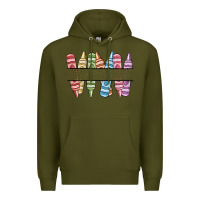 Army Green custom crayons Premium Hoodie - MaliasSmallBusiness
