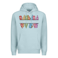 Blue Mist custom crayons Premium Hoodie - MaliasSmallBusiness