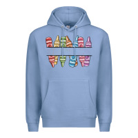 Colony Blue custom crayons Premium Hoodie - MaliasSmallBusiness