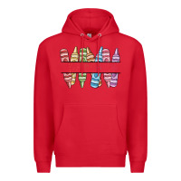 Red custom crayons Premium Hoodie - MaliasSmallBusiness