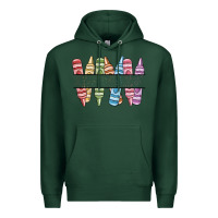 Sports Green custom crayons Premium Hoodie - MaliasSmallBusiness