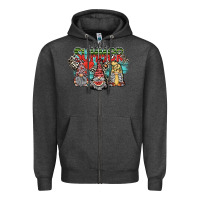 Charcoal Heather hello summer Zipper Hoodie - SublimationCraftShop