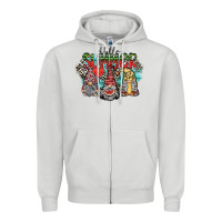Dove Grey hello summer Zipper Hoodie - SublimationCraftShop