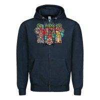 Navy hello summer Zipper Hoodie - SublimationCraftShop