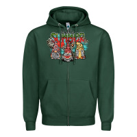 Sports Green hello summer Zipper Hoodie - SublimationCraftShop