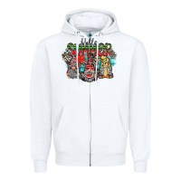 White hello summer Zipper Hoodie - SublimationCraftShop