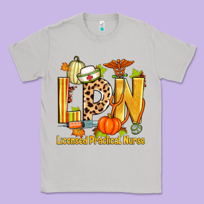 Fall Lpn Licensed Practical Nurse Classic Tee Designed By Zillion Design Studio