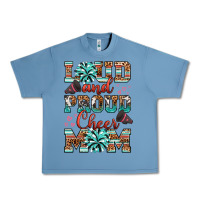 Pebble Blue loud and proud cheer mom Urban Heavy Tee - RanaPortraitStore