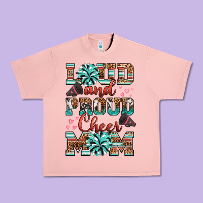 Loud And Proud Cheer Mom Urban Heavy Tee Designed By Ranaportraitstore
