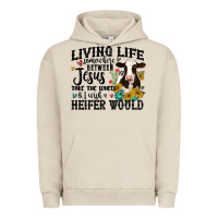Pigment French Oak living life somewhere between jesus take the wheel Urban Hoodie - MaliasSmallBusiness