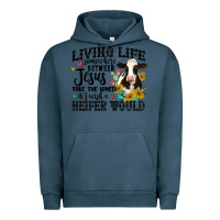 Pigment Midnight Navy living life somewhere between jesus take the wheel Urban Hoodie - MaliasSmallBusiness