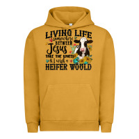 Pigment Peanut Butter living life somewhere between jesus take the wheel Urban Hoodie - MaliasSmallBusiness
