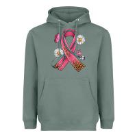 Sage Cancer Ribbon Stethoscope Daisy Butterfly Heavyweight Hoodie - Artiststas