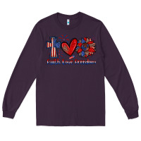 Plum faith love freedom Long Sleeve Tee - Zillion Design Studio