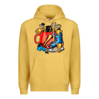 Antique Gold hockey coffee Premium Hoodie - AdoDesignShop