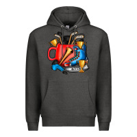Charcoal Heather hockey coffee Premium Hoodie - AdoDesignShop