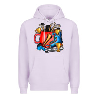 Lilac hockey coffee Premium Hoodie - AdoDesignShop