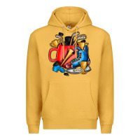 Mustard hockey coffee Premium Hoodie - AdoDesignShop