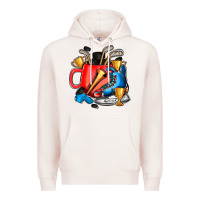 Pale Pink hockey coffee Premium Hoodie - AdoDesignShop