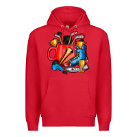 Red hockey coffee Premium Hoodie - AdoDesignShop