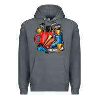Rock hockey coffee Premium Hoodie - AdoDesignShop
