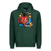 Sports Green hockey coffee Premium Hoodie - AdoDesignShop