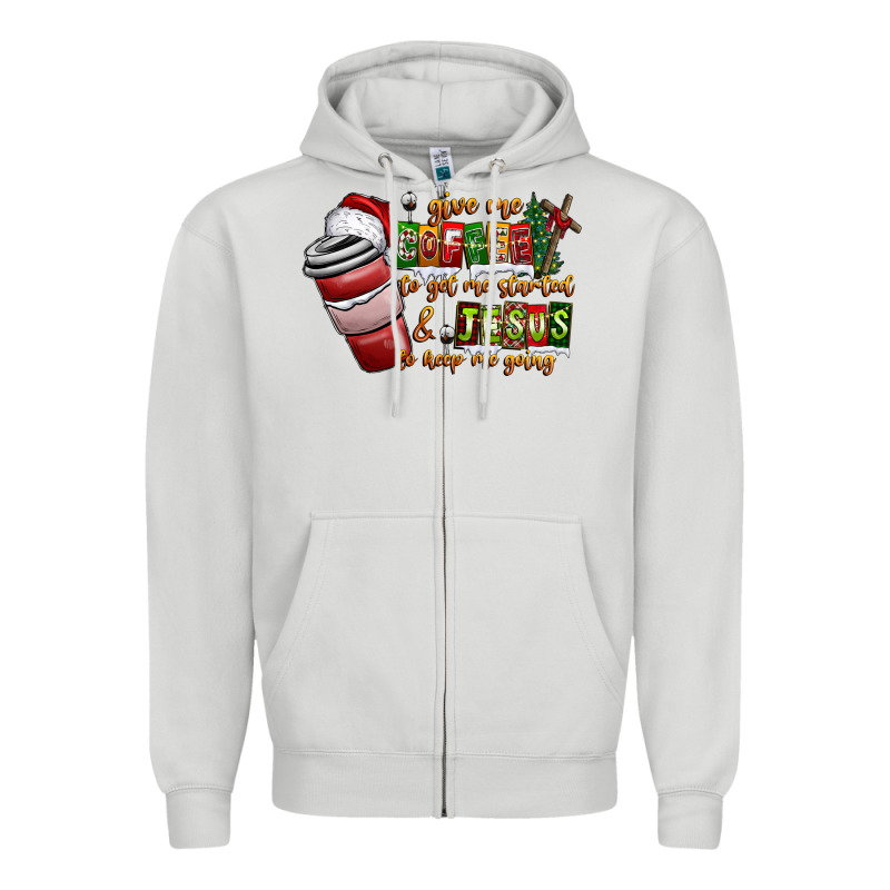 Coffee  Jesus Zipper Hoodie by CowhideDigitalArt | Teevron