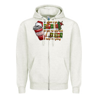 Oatmeal Heather Coffee  Jesus Zipper Hoodie - CowhideDigitalArt