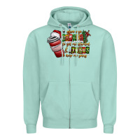 Seafoam Coffee  Jesus Zipper Hoodie - CowhideDigitalArt