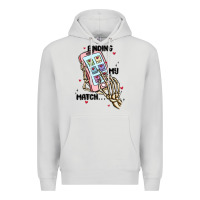 Dove Grey finding my match Premium Hoodie - MaliasSmallBusiness