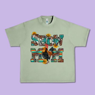 Show Mom Rooster Urban Heavy Tee Designed By Ranaportraitstore