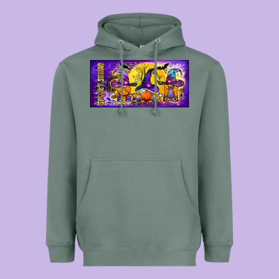 Spooky Squad Mug Heavyweight Hoodie Designed By Bundleandbundleshop