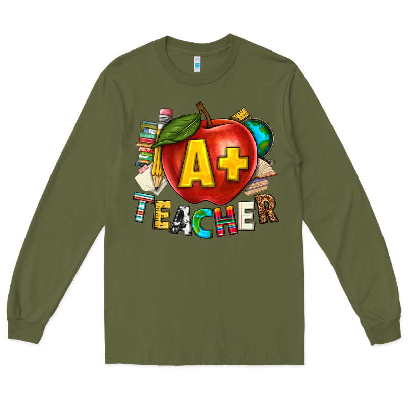 A Plus Teacher Long Sleeve Tee by texasbilliewilder | Teevron