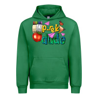 Emerald pre k school pencil dude Urban Hoodie - NancyCooperArtShop