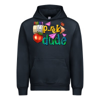 Navy pre k school pencil dude Urban Hoodie - NancyCooperArtShop