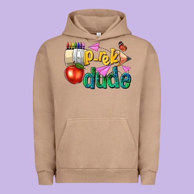 Pre K School Pencil Dude Urban Hoodie Designed By Nancycooperartshop