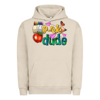 Pigment French Oak pre k school pencil dude Urban Hoodie - NancyCooperArtShop