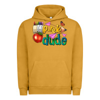 Pigment Peanut Butter pre k school pencil dude Urban Hoodie - NancyCooperArtShop