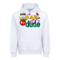 White pre k school pencil dude Urban Hoodie - NancyCooperArtShop