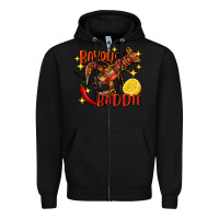 Black crawfish bayou baddie Zipper Hoodie - FaDigitalArtStudio
