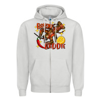 Dove Grey crawfish bayou baddie Zipper Hoodie - FaDigitalArtStudio