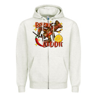 Oatmeal Heather crawfish bayou baddie Zipper Hoodie - FaDigitalArtStudio