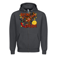 Smoke crawfish bayou baddie Zipper Hoodie - FaDigitalArtStudio