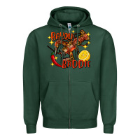 Sports Green crawfish bayou baddie Zipper Hoodie - FaDigitalArtStudio
