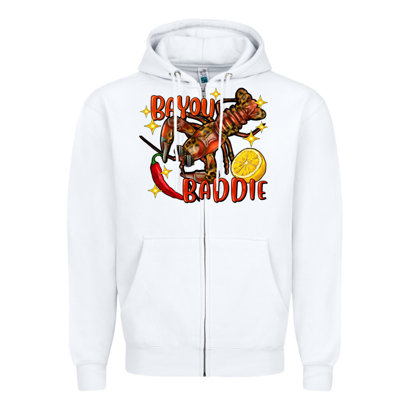 Crawfish Bayou Baddie Zipper Hoodie by FaDigitalArtStudio | Teevron