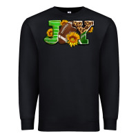 Black joy with football ball and sunflower ado Premium Sweatshirt - AdoDesignShop