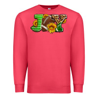 Cardinal joy with football ball and sunflower ado Premium Sweatshirt - AdoDesignShop