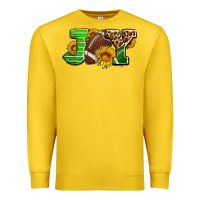 Lemon joy with football ball and sunflower ado Premium Sweatshirt - AdoDesignShop