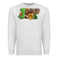 Oatmeal Heather joy with football ball and sunflower ado Premium Sweatshirt - AdoDesignShop